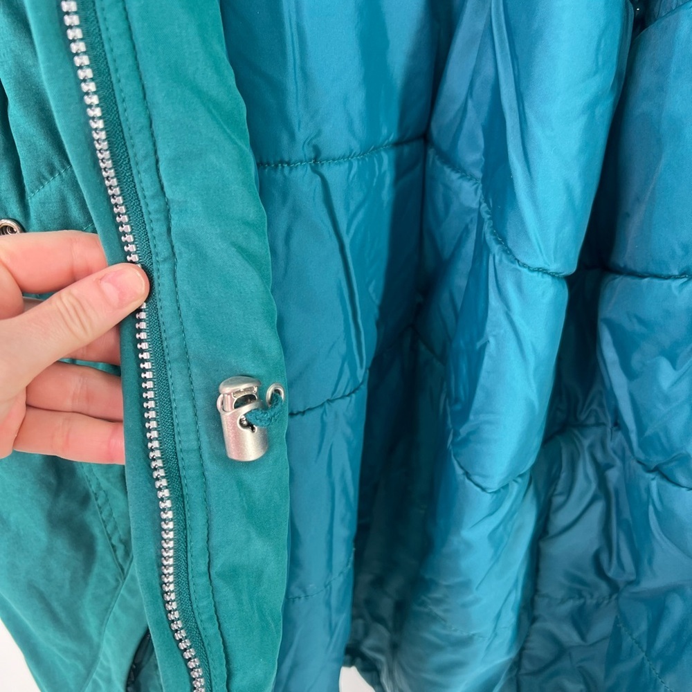 Rawik Skiwear vintage teal green snow ski jacket insulted hooded size L Large - Picture 8 of 11